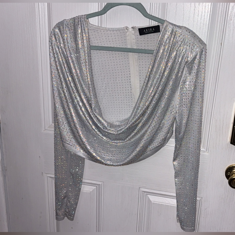 Akira Rhinestone Top
